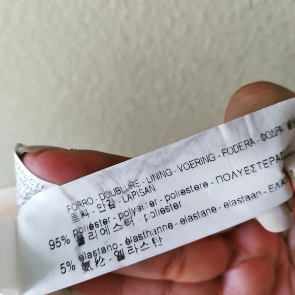 Zara Woman Frayed Edge Zip Front Ivory Tweed coat, size Small - Picture 8 of 10